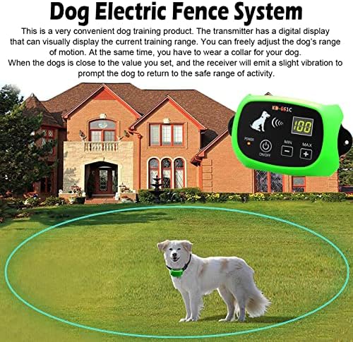גדר אלחוטית של כלבים, מערכת הכללת אימוני חיות מחמד חשמליים, אפקטיבית בטוחה עם IP65 אטום מים נטענת