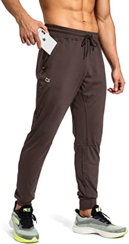 G מכנסי טרניעה של גברים הדרגתיים עם כיסי רוכסן מכנסיים אתלטים מכנסיים מסלול מכנסיים לרציפות לכדורגל,