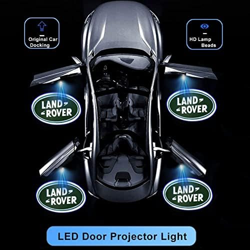 אביזרי רכב רכב דלת אורות לוגו, 4 יחידות רכב דלת אורות בברכה באדיבות מנורת מתאים לנד רובר ריינג