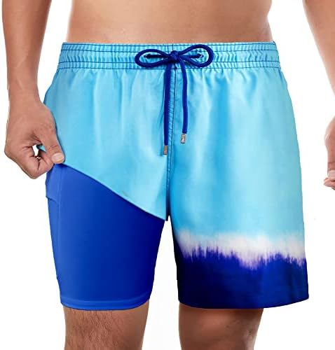 גזעי שחייה של Sutlupeya Swim עם אניה דחיסה 2 במכנסיים קצרים של לוח יבש מהיר בגדי יבש בגדי ים בגדי ים חוף חוף