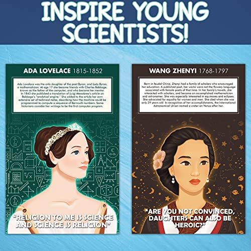 כרזות מדעניות נשים-למדו את ההישגים של 8 מדעניות מעוררות השראה-8-פוסטרים-12 איקס 18 פוסטרים מדעיים מדהימים-מדהים