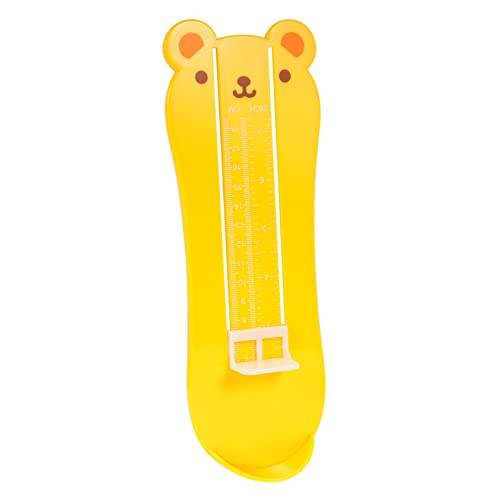 4 יחידות רגל מכשיר מדידת ילד שרירי בטן פלסטיק צהוב ביתי