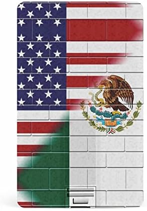 ארהב דגל מקסיקו קיר גבול כרטיס אשראי כרטיס פלאש USB כונני זיכרון מותאמים אישית מתנות תאגידיות מפתח ומנות קידום