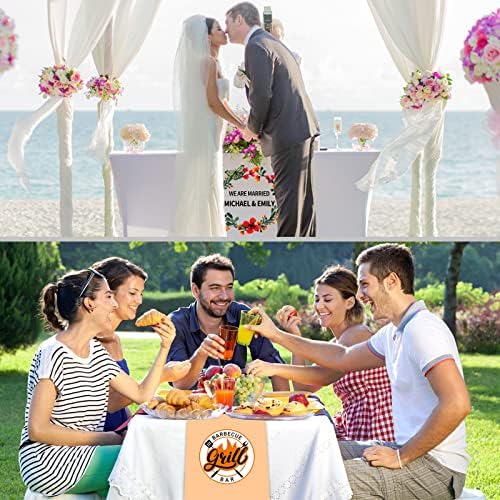 מותאם אישית שולחן רץ עם עסקים לוגו טקסט, אישית שולחן בד עבור מסיבת יום הולדת חתונה, מותאם אישית מפת שולחן רצי