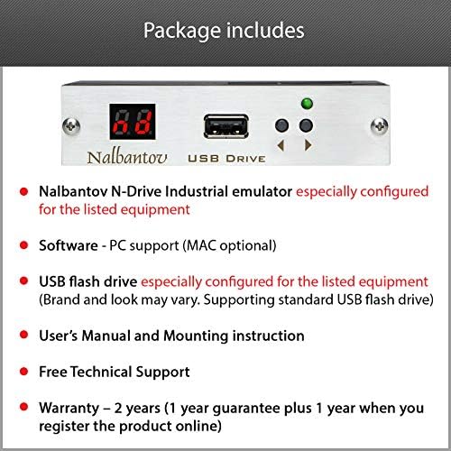 נלבנטוב USB תקליטונים דרייב אמולטור N-Drive Industrial עבור Melco 10/12; CE לא שחור; EMB6/10; EP1