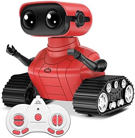 צעצוע רובוט Aovikood, צעצוע רובוט שלט רחוק עם מוזיקה ועיניים מובילות, שירה, ריקודים, רובוט שלט רחוק נטען,