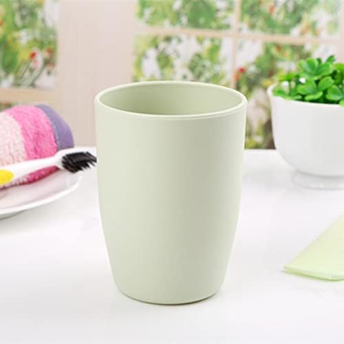CLCAP טרי ופשוט מעובה כוס שטיפת פה עגולה כוס צחצוח כוס מים פלסטיק כוס כוס כוסת ירוק