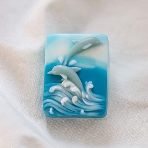 סיליקון סבון עובש דולפין דולפין סבון מעוצב בעבוד