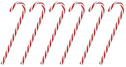 קישוט עץ חג המולד של פולאבו חג המולד קני סוכריות קני שעורה סוכר שימוש חוזר באביזרי קנה חג המולד פלסטיק תלויים קישוט