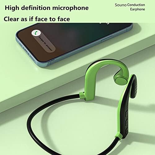 אוזניות אלחוטיות של Byikun, אוזניות Bluetooth, אוזניות הולכה של עצם Hifi, Bluetooth 5.2 אוזניות כרטיס SD של Bluetooth