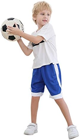 מכנסי כדורסל של Toptie Boy עם כיסים 9 אינץ 'מכנסיים אתלטיים