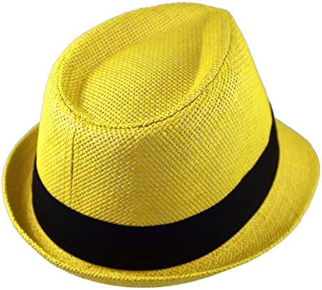 כובעי קש מג ' לאנטה קיץ פדורה פנמה עם רצועה שחורה