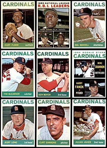 1964 Topps St. Louis Cardinals ליד צוות סט St. Louis Cardinals Ex Cardinals