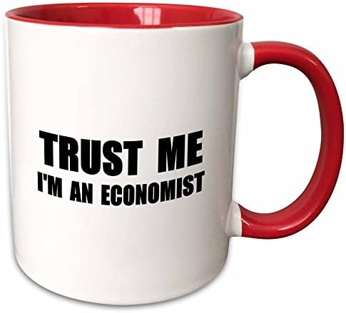 3 רוז תאמין לי אני כלכלן-כיף כלכלה הומור-מצחיק עבודה עבודה מתנה קרמיקה ספל, 11 עוז, אדום