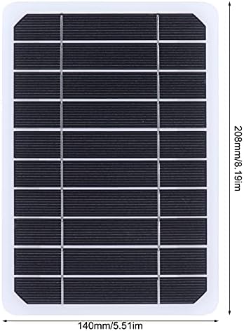 פאנל סולארי חד-גבישי, 5 וואט 5 וולט, מטען סוללות סולארי בעל יעילות גבוהה, מטען חיצוני לטלפונים