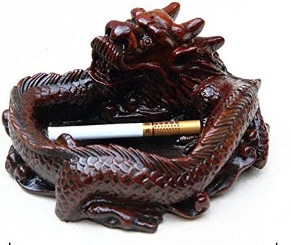 חומר סינטטי עתיק דרקון סיני עיצוב סיגריות דקורטיביות סיגריות לאפרות לקישוט הבית/ מכונית/ משרד/ מלון/ בר