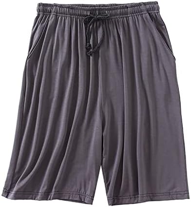 מכנסיים קצרים של פיג'מה לגברים שרוך מותניים אלסטיים מותניים רחבים מכנסיים קצרים מזדמנים רופפים
