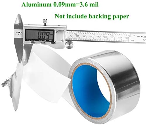 פלדהרך נייר אלומיניום עבה במיוחד סרט דביק קלטת מיזוג אוויר 2 אינץ ' על 13 מטר טמפרטורה גבוהה חובה כבדה עבור
