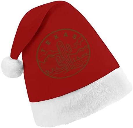 טקסס קקטוס חג המולד כובע רך קטיפה סנטה כובע מצחיק כפה עבור חג המולד לשנה חדשה חגיגי מפלגה