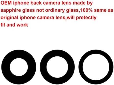 החלפת זכוכית עדשת מצלמה אחורית אחורית לאייפון 14 פרו ואייפון 14 פרו מקס עם ערכת כלים מותקנת מראש