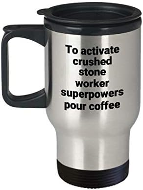 ספל נסיעות אבן מרוסק ספל סרקסטי מצחיק נירוסטה חידוש קפה קפה קפה רעיון מתנה