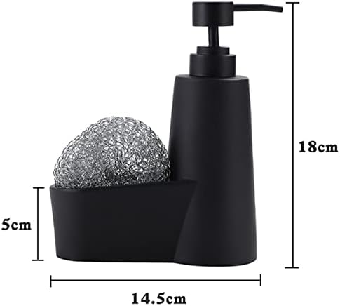 מתקן סבון נוזלי בסגנון מינימליסטי למטבח אמבטיה, מתקן קצף הוכחת דליפת שרף קומפקטי שרף אמבטיה