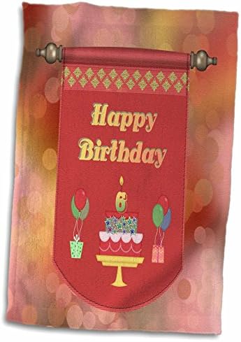 3 דריוזה של יום הולדת שישי שמח, עוגה עם מתנות ובלונים - מגבות