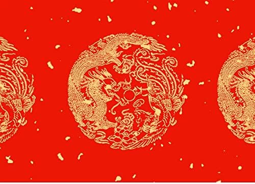Nupart Red Xuan נייר מתגלגל פסטיבל אביב סיני מצמד קליגרפיה מברשת עט כתיבת נייר נייר חצי בשל נייר XUAN עם נקודת