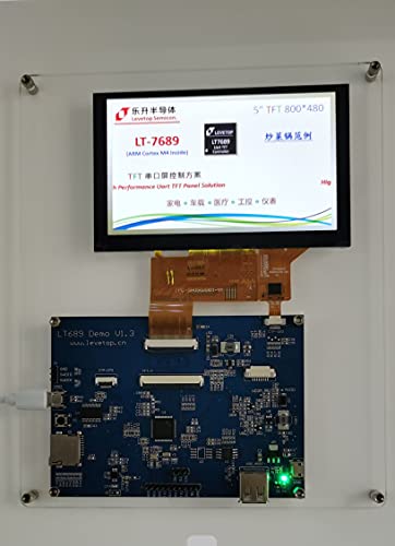 Anncus lt7689 ערכות הדגמה, עם לוח TFT בגודל 5 אינץ '800 * 480 + CTP, לוח RGB, הדגמה UI -