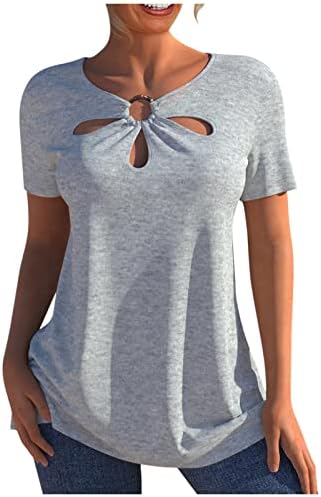 נשים אוברמאל אופנה קיץ 2022 שרוול קצר בצבע מוצק חולצה חולצה חולצה חולצה