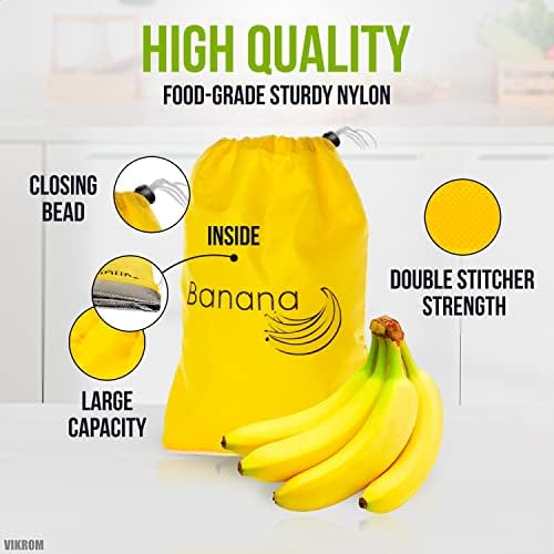 בננה תיק צהוב מוצרי תיק-פירות וירקות אחסון קסם תיק פירות ארגונית עבור מקרר לשימוש חוזר מכולת שקיות-רחיץ אחסון