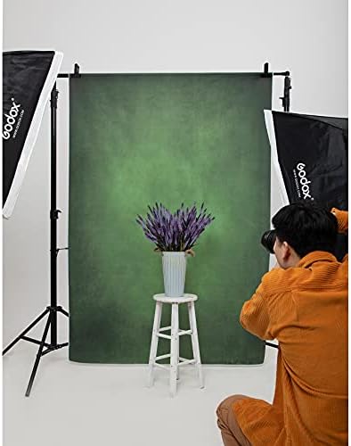 קייט 6.5 על 10 רגל/2 על 3 מ ' תפאורות ירוקות מוצקות מרקם מופשט ציור שמן דיוקן צילומי סטודיו