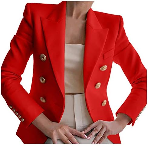 מעיל חליפת נשים אלגנטית עבודה עסקית מזדמן ז'קט בלייזר ליידי גברת בצבע אחיד כפתור צווארון צווארון