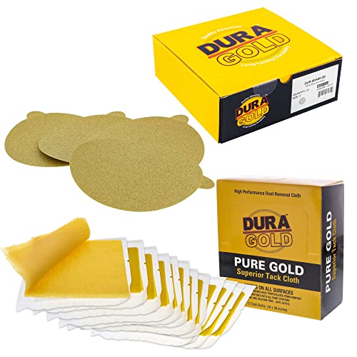 Dura -Gold Premium 6 דיסקי מלטש PSA זהב - 80 חצץ ודורה -זהב - מטליות טפח מעולות מזהב טהורות -