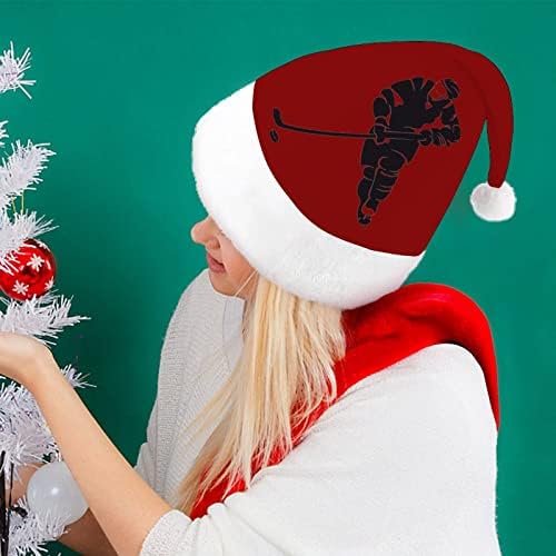 קרח הוקי נגן חג המולד כובע סנטה כובע מצחיק חג המולד כובעי חג מסיבת כובעי עבור נשים / גברים