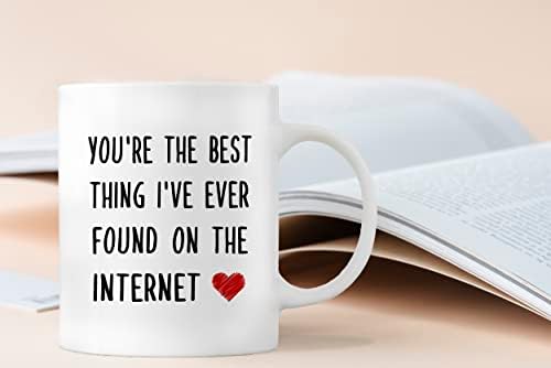 קשווי אתה הדבר הטוב ביותר שאי פעם מצאתי באינטרנט קפה ספלי ספל, רומנטי באינטרנט היכרויות מתנה בשבילו