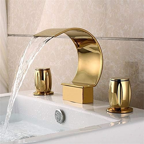 מפל בולוקס נפוץ כיור אמבטיה זהב ברז ברז מודרני קשת גבוהה