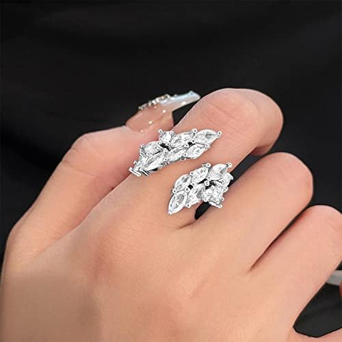 קשת טבעת עיצוב תחושה זנב טבעת אישיות כל רטרו יהלומי נשים של מדד אצבע מתכוונן פתיחת טבעת בציר חן טבעות