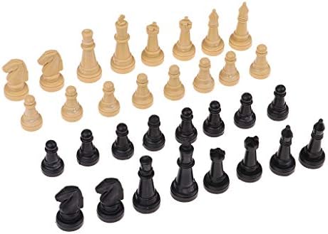 32 חלקים מפלסטיק שחמט בינלאומי סט חתיכות סטנדרטיות קלאסיות למתנה/צעצועי בידור של חובב שחמט