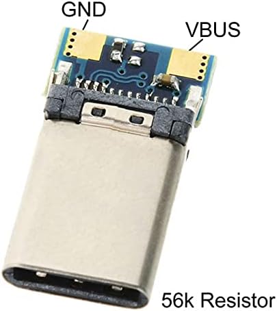 Cablecc diy 24pin USB 3.1 סוג C USB-C מחבר תקע זכר סוג SMT עם לוח מחשב