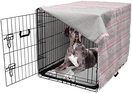 כיסוי ארגז כלבי היפסטר לונאסטר, מצויר ביד בצבעי פסטל איור רקע לבן, כיסוי מלונה מחמד קל לשימוש