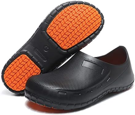 נעלי שף של JSWEI לגברים - נעל שף סיעודית עמידה בשמן עמיד מים ， נעלי עבודה בטיחות ללא החלקה לבניית אמבטיה