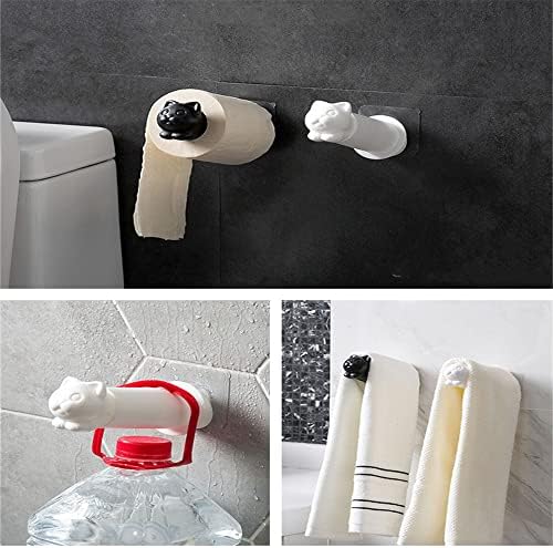 Douya Home חתלתול קיר תלייה תלייה מחזיק נייר אמבטיה מחזיק נייר טואלט מטבח חינם אגרוף נייר מגבת