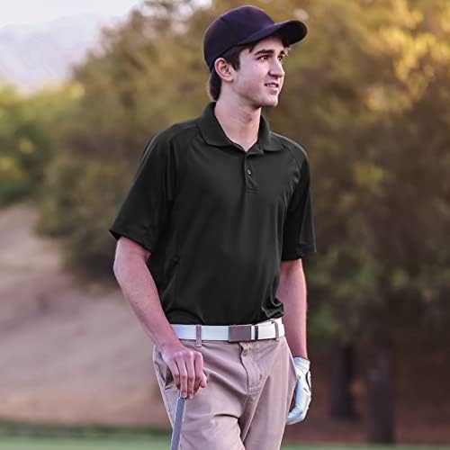 גברים של גולף פולו חולצות קצר שרוול מהיר יבש לחות הפתילה אתלטי ביצועים מזדמן גולף חולצה