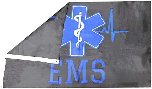 סיטונאות אמריקאית סופרסטור EMS שירותי רפואה חירום פרמדיק שחור R7325 3'x5 'דגל פוליאסטר