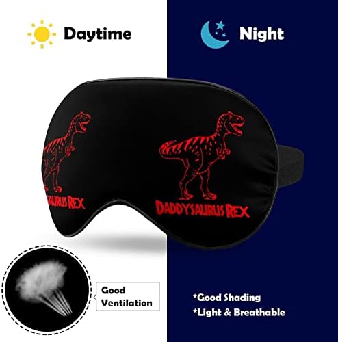 Daddysaurus rex מסכת שינה עמידה מכסה עיוות עיניים מכסה עין רכה עם רצועה מתכווננת לגברים נשים