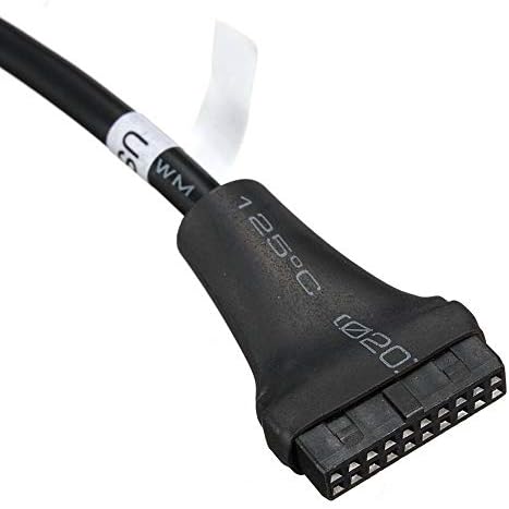 AXGEAR USB 3.0 כותרת כותרת 20 פינים נקבה ל- USB 2.0 כבל מתאם מתאם 9 פינים של 9 פינים