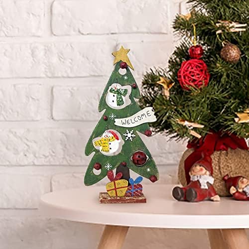 קישוט מכונית דוב מתנדנד קישוטים לחג המולד יצירתי קישוטי עץ רטרו לחג המולד עצי חג המולד צבעוניים תליוני