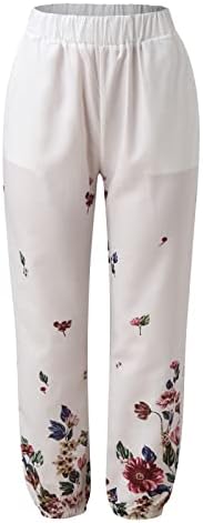 מכנסי קפרי מכנסיים של פאלאצו מכנסי רגל רחבים מכנסיים עליונים מכנסיים נושמים מכנסיים פשוטים עם כיס