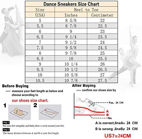 DKZSYIM גברים ונעלי ספורט ריקוד מודרניות לנשים שרוכים עם אולם נשפים נושם תרגול ספורט ריקודים, דוגמנית T01